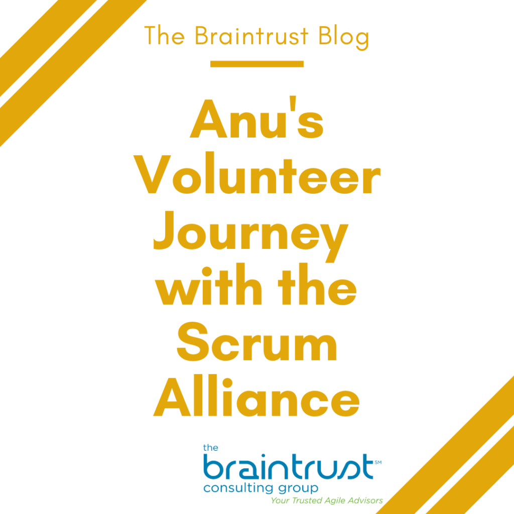 Anu Smalley’s Volunteer Journey with the Scrum Alliance