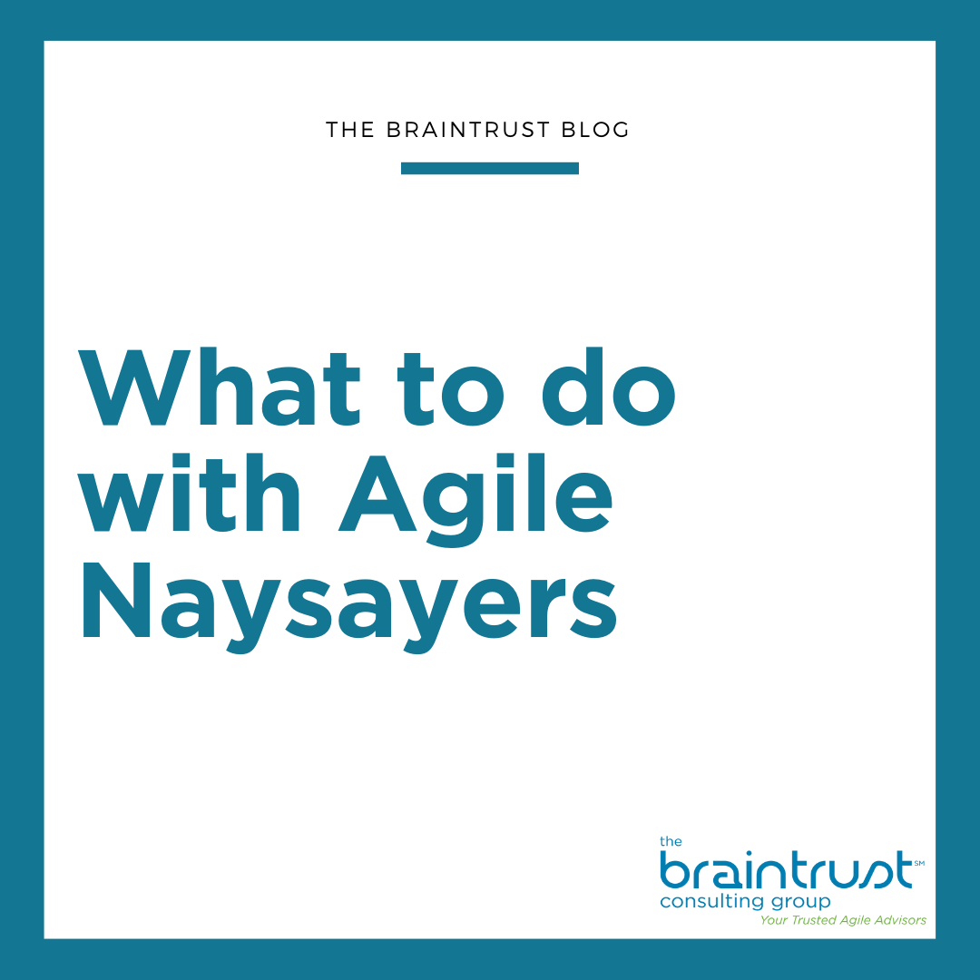 What to Do with Agile Naysayers