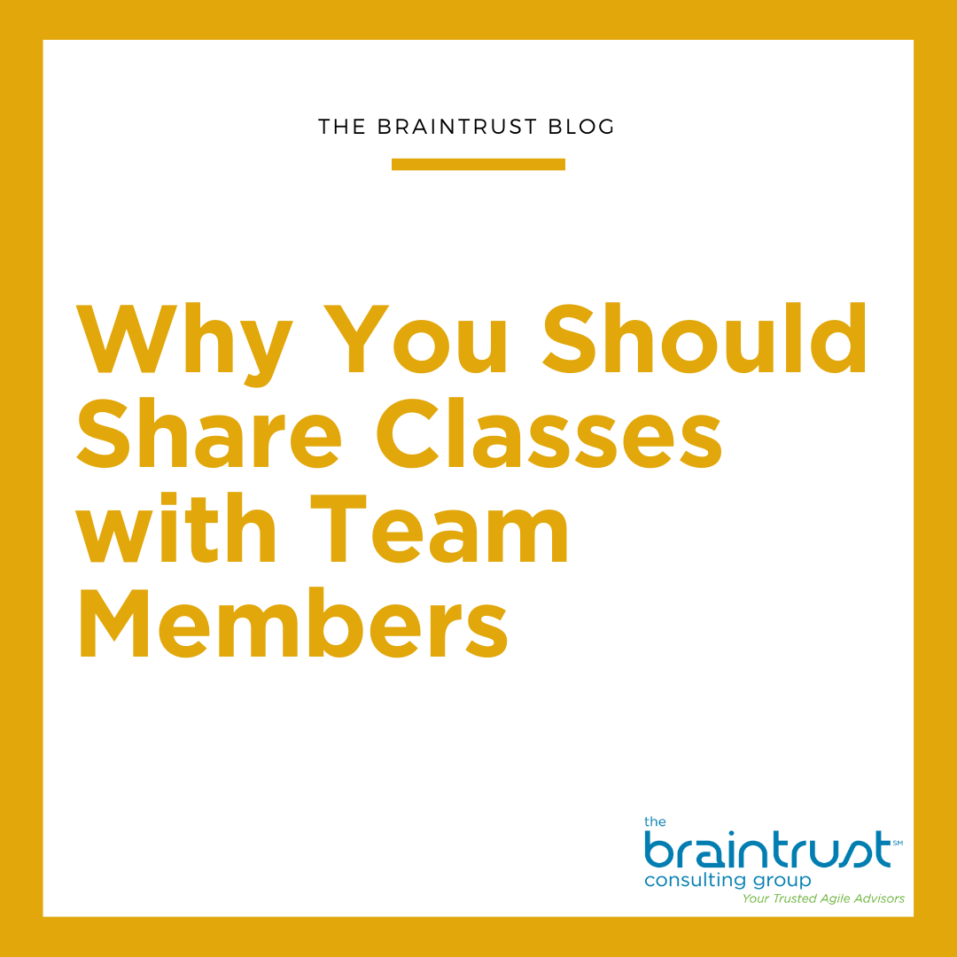 Why You Should Share Classes With Team Members